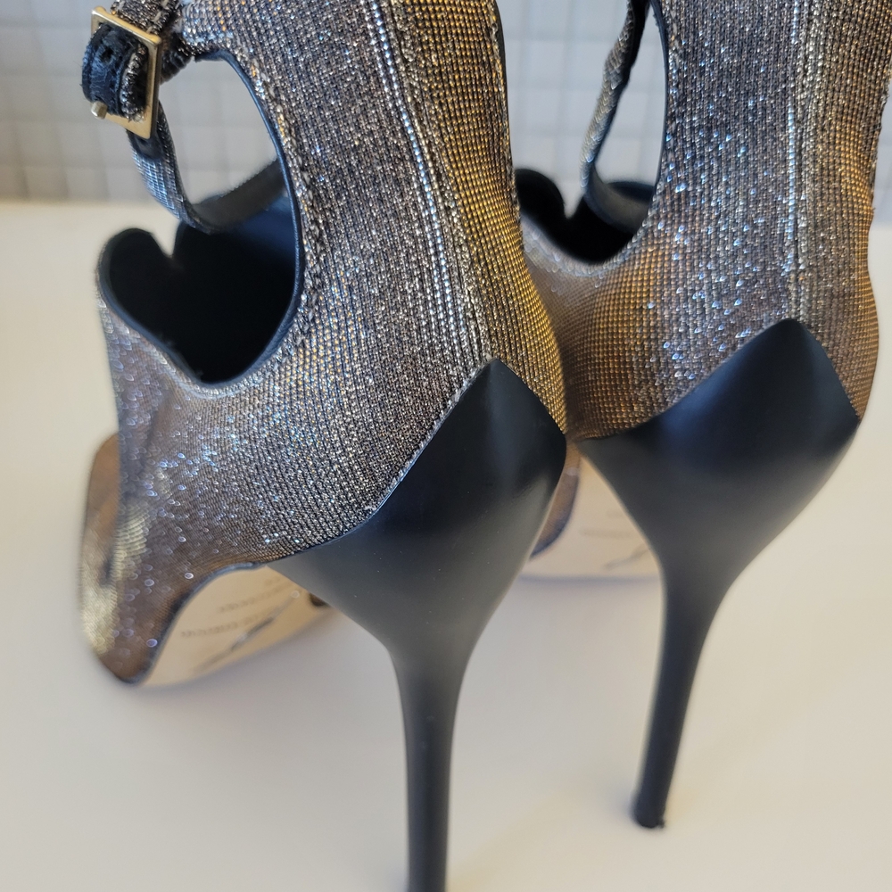 Brian Atwood Silver Women's Shoes - Picture 2 of 5